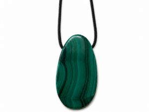 PENDENTIF MALACHITE PERCÉE