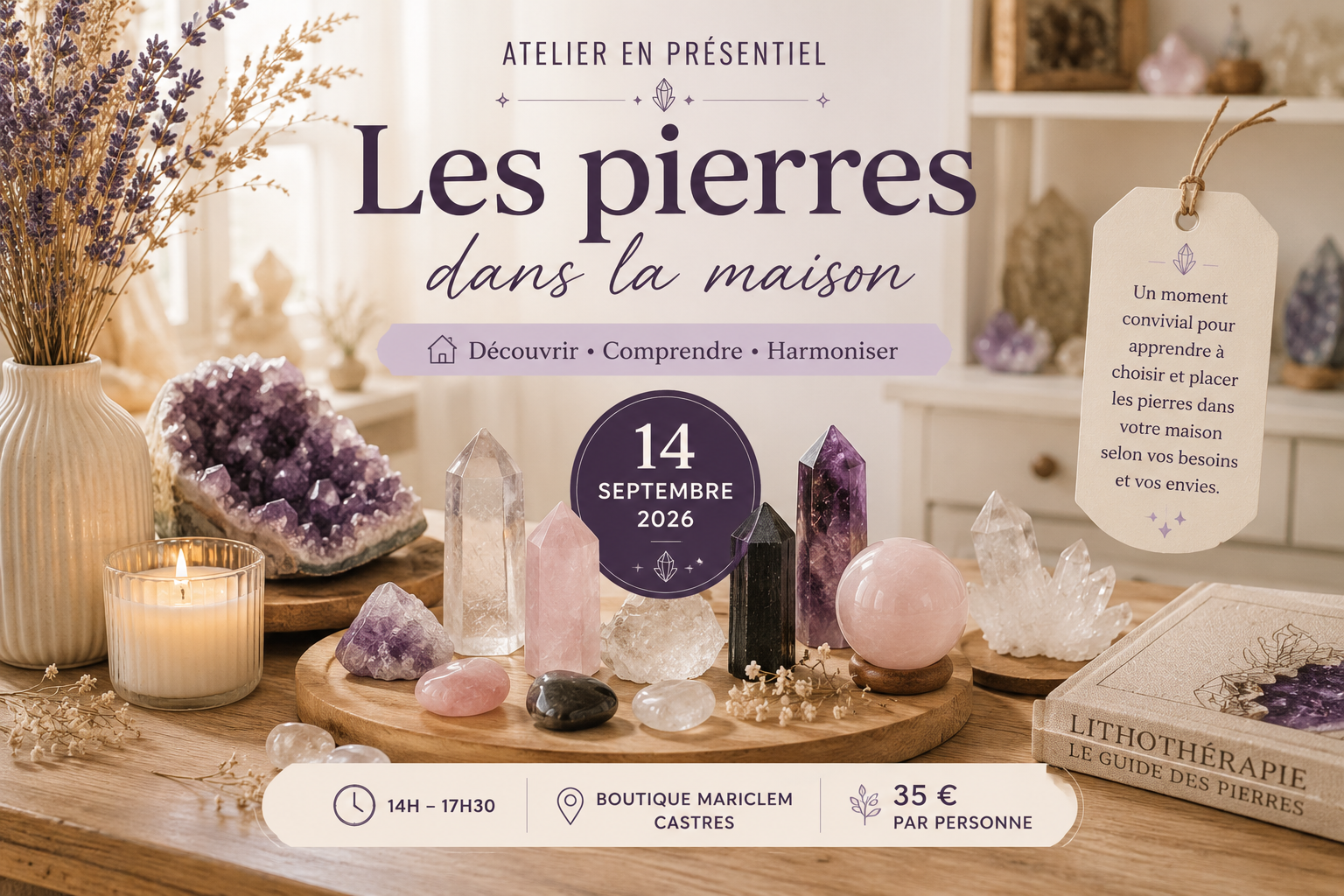 ATELIER LES PIERRES DANS LA MAISON